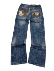 Ultra washed Bootcut Big Logo Jeans (M)