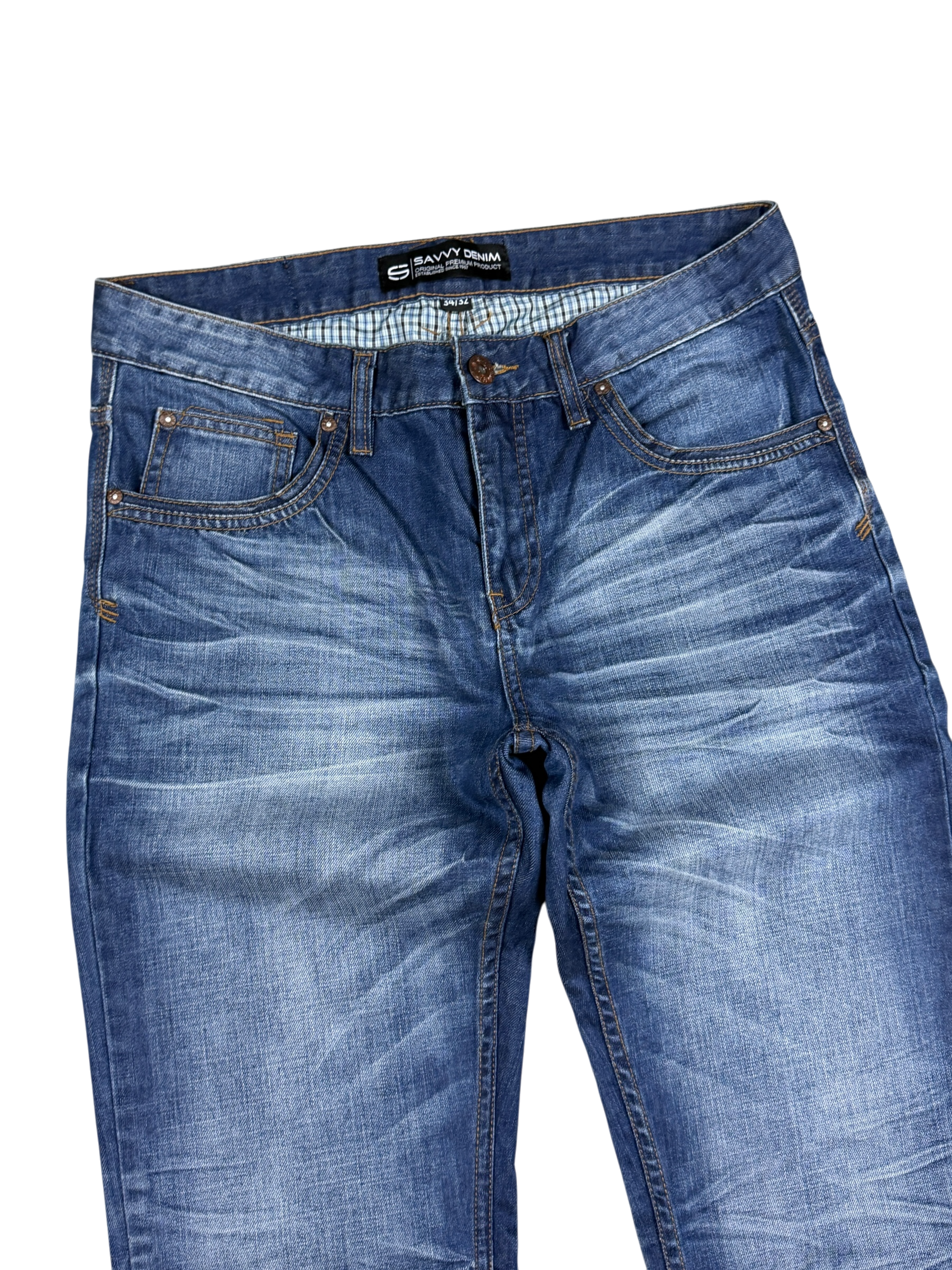 Vintage washed Straight Jeans (M)