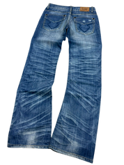 Crazy washed Bootcut Jeans (S)