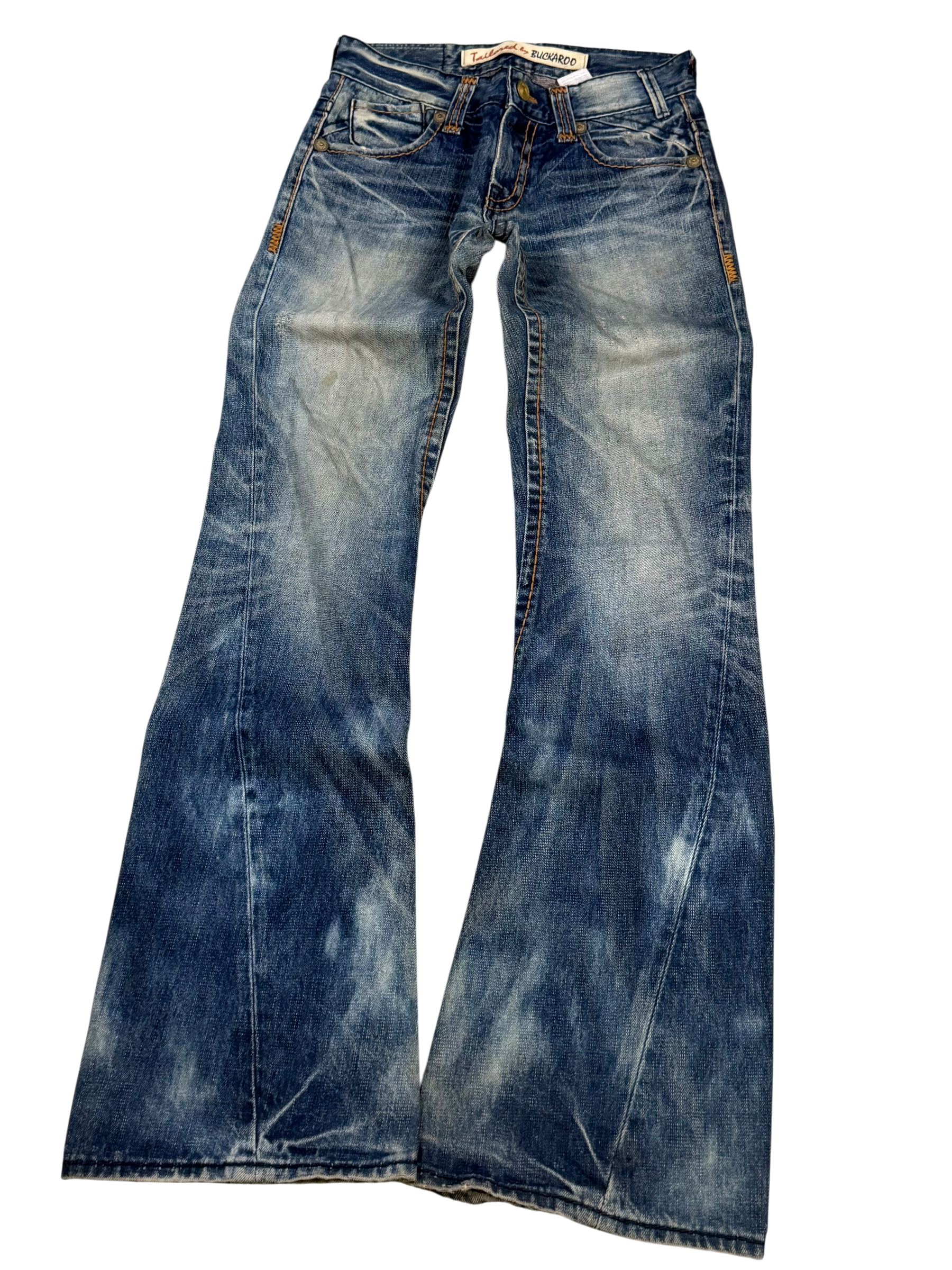 Crazy Washed Flared/Bootcut Jeans (S)