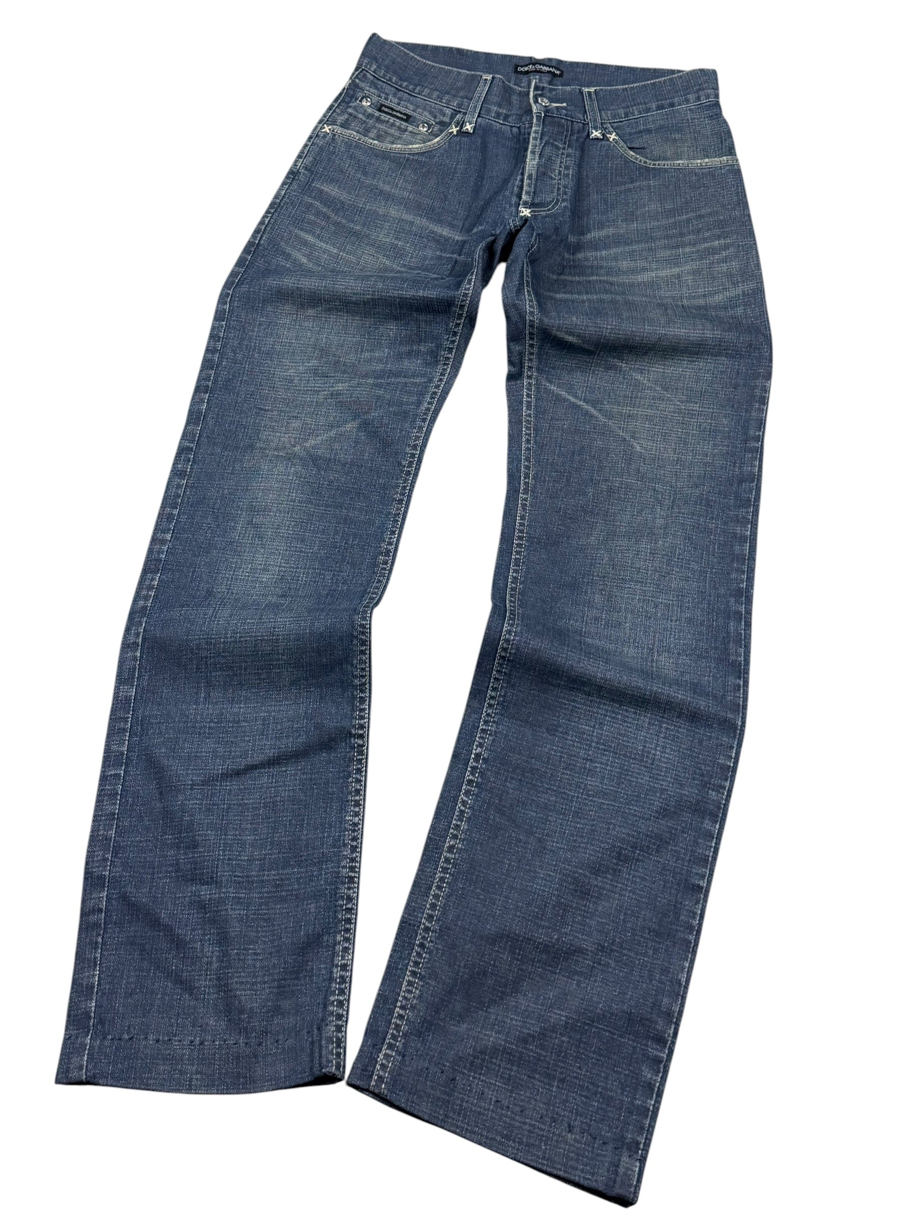 Dolce Gabbana Logo Jeans (S)