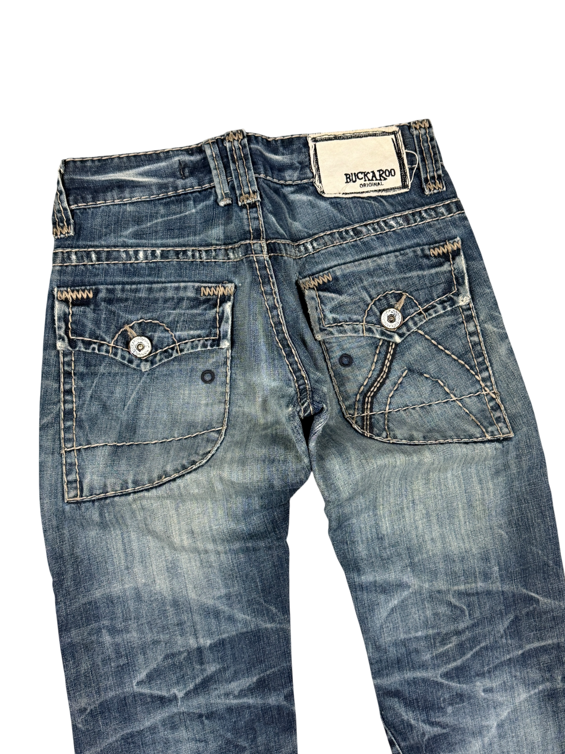 Crazy washed Flared/Bootcut Jeans (XS)