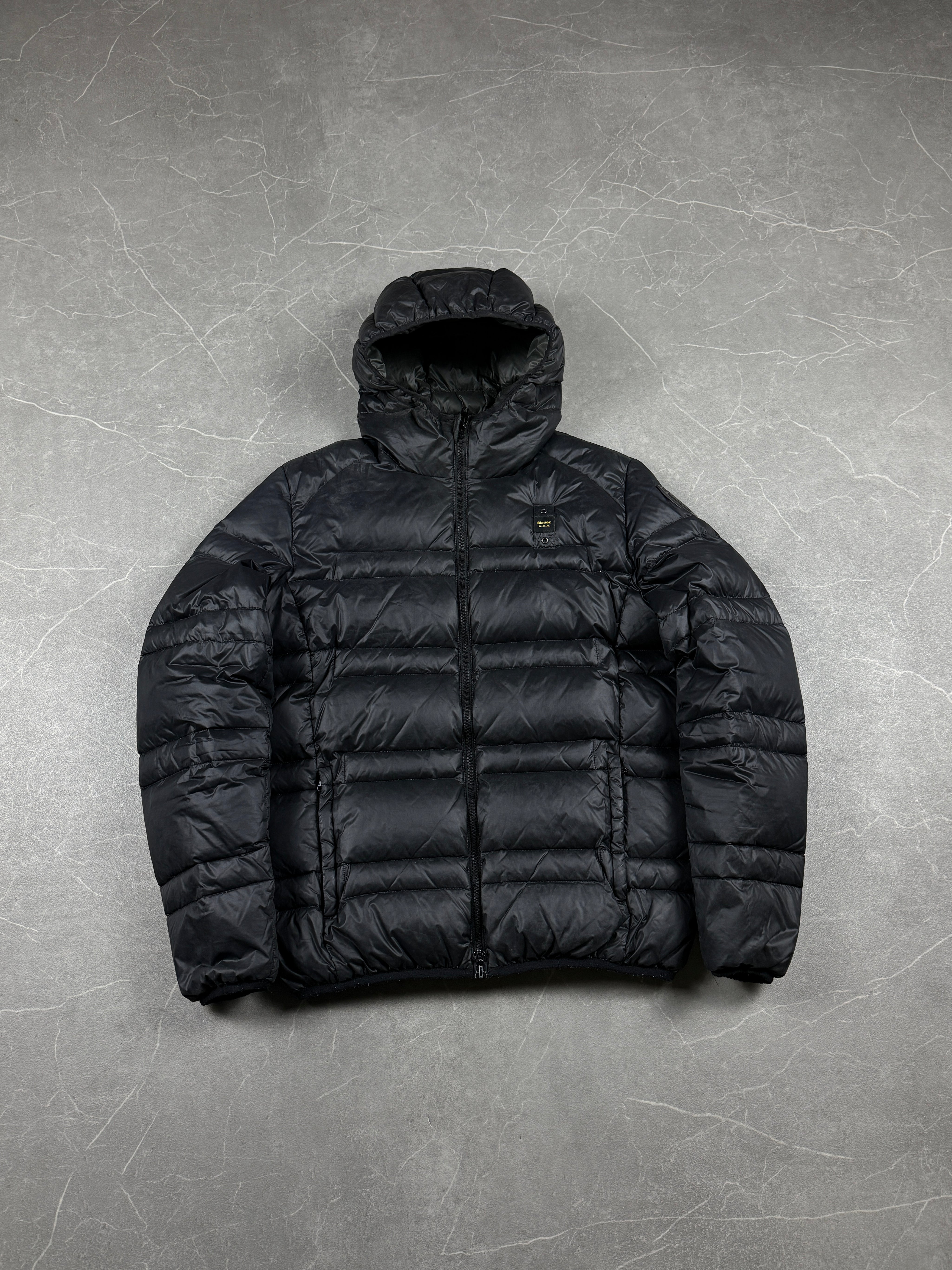 Blauer Puffer Jacke (S)