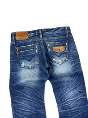 Crazy washed Straight Jeans (XS)