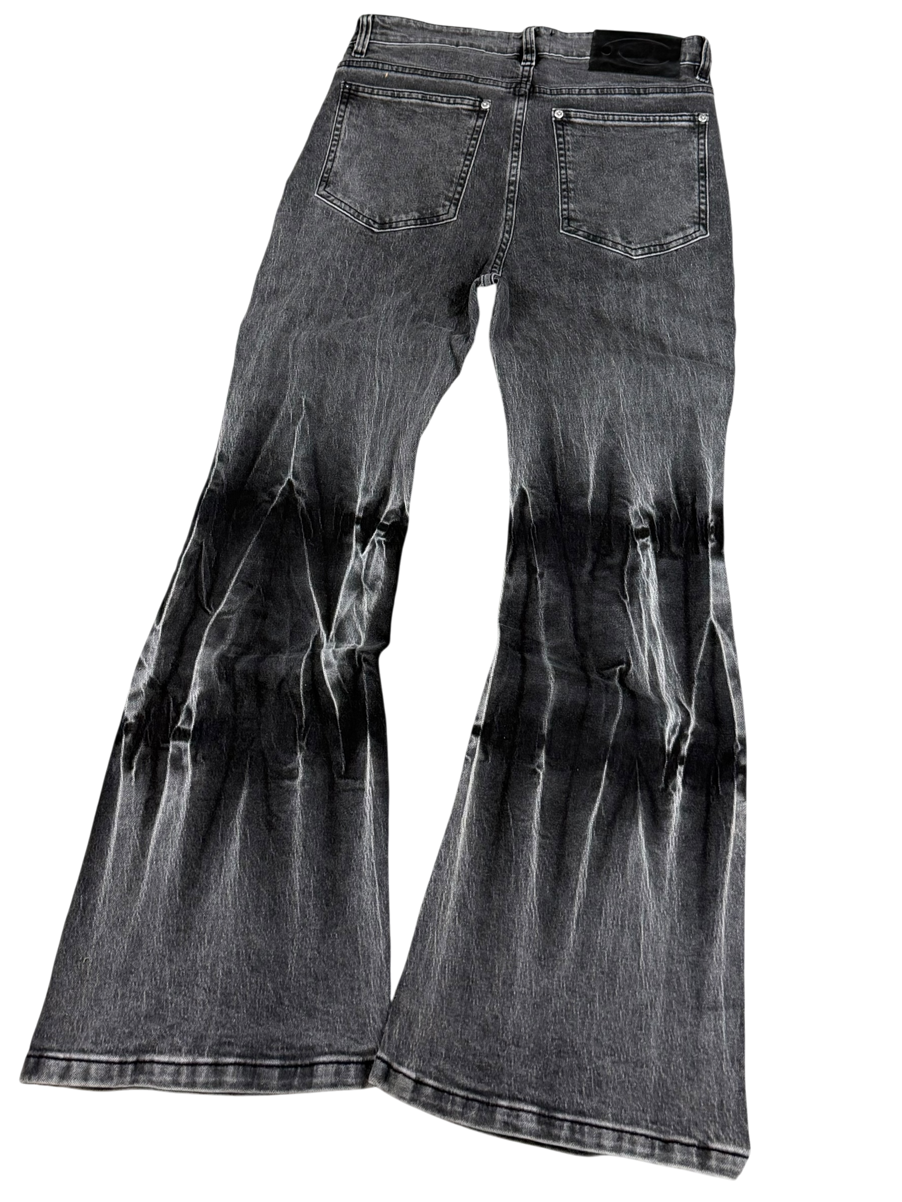 Crazy Washed Flared/Bootcut Jeans (S)
