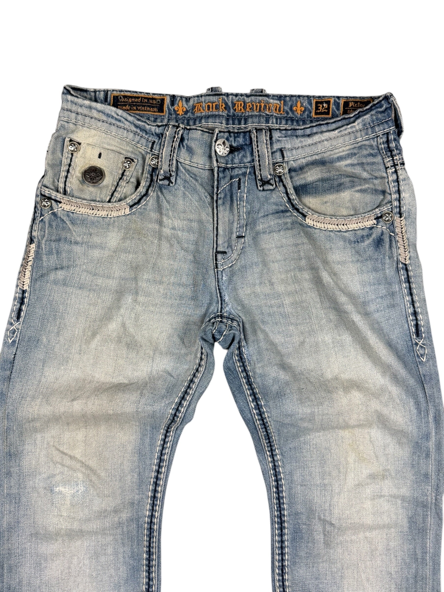 Rock Revival Straight-Fit Jeans (S)