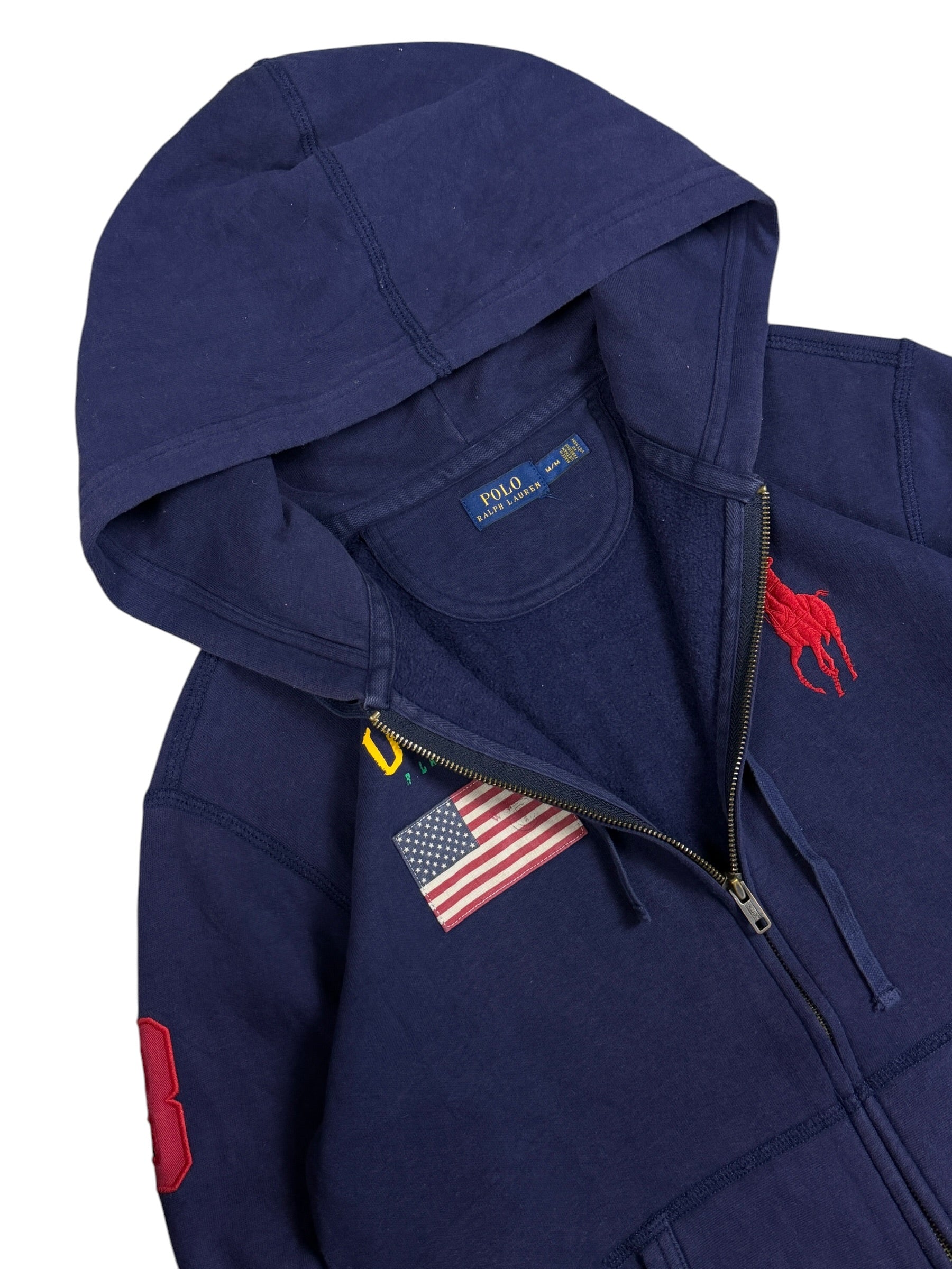 Ralph Lauren Big Pony USA Zip Hoodie (XS)