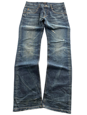 Washed Vintage Straight Jeans (M-L)