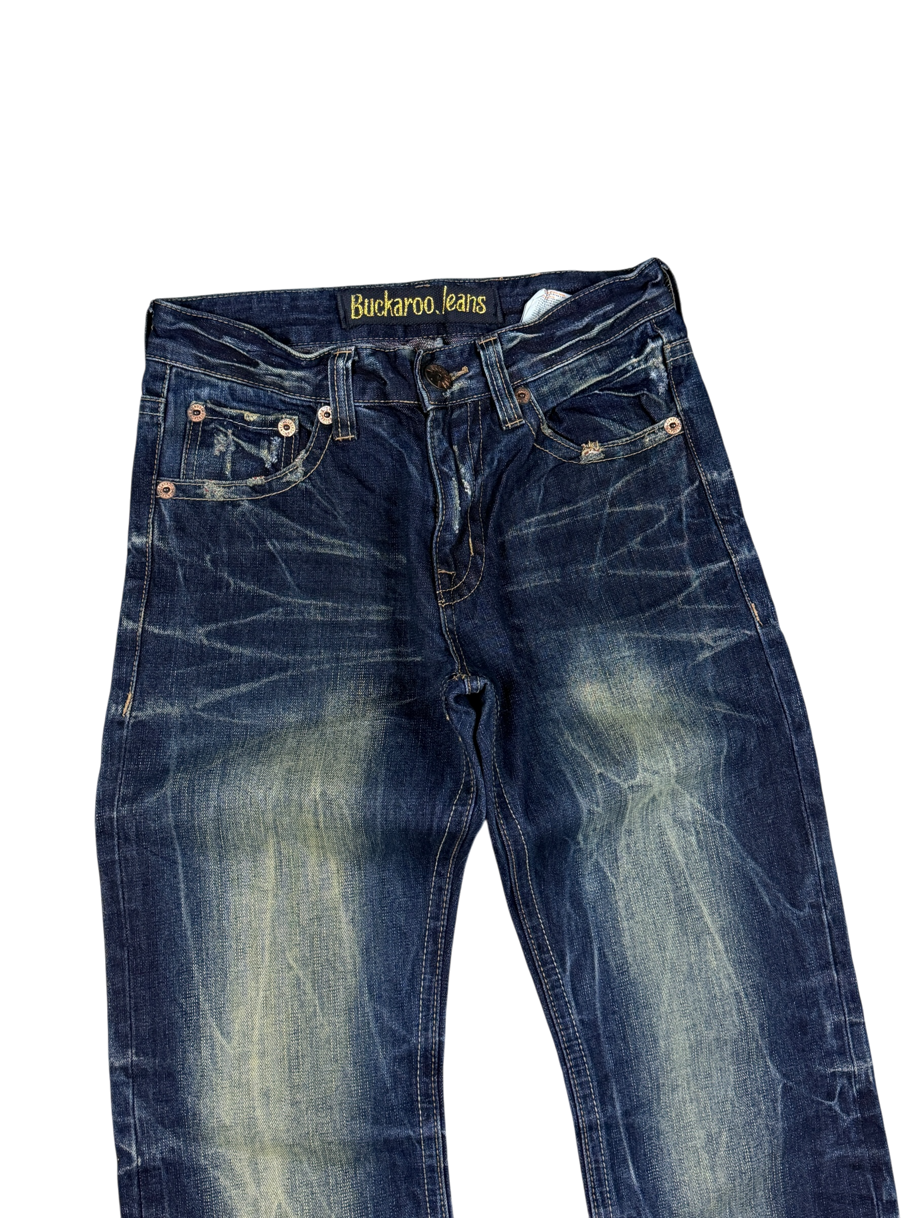 Ultra Washed Straight Jeans (XS-S)