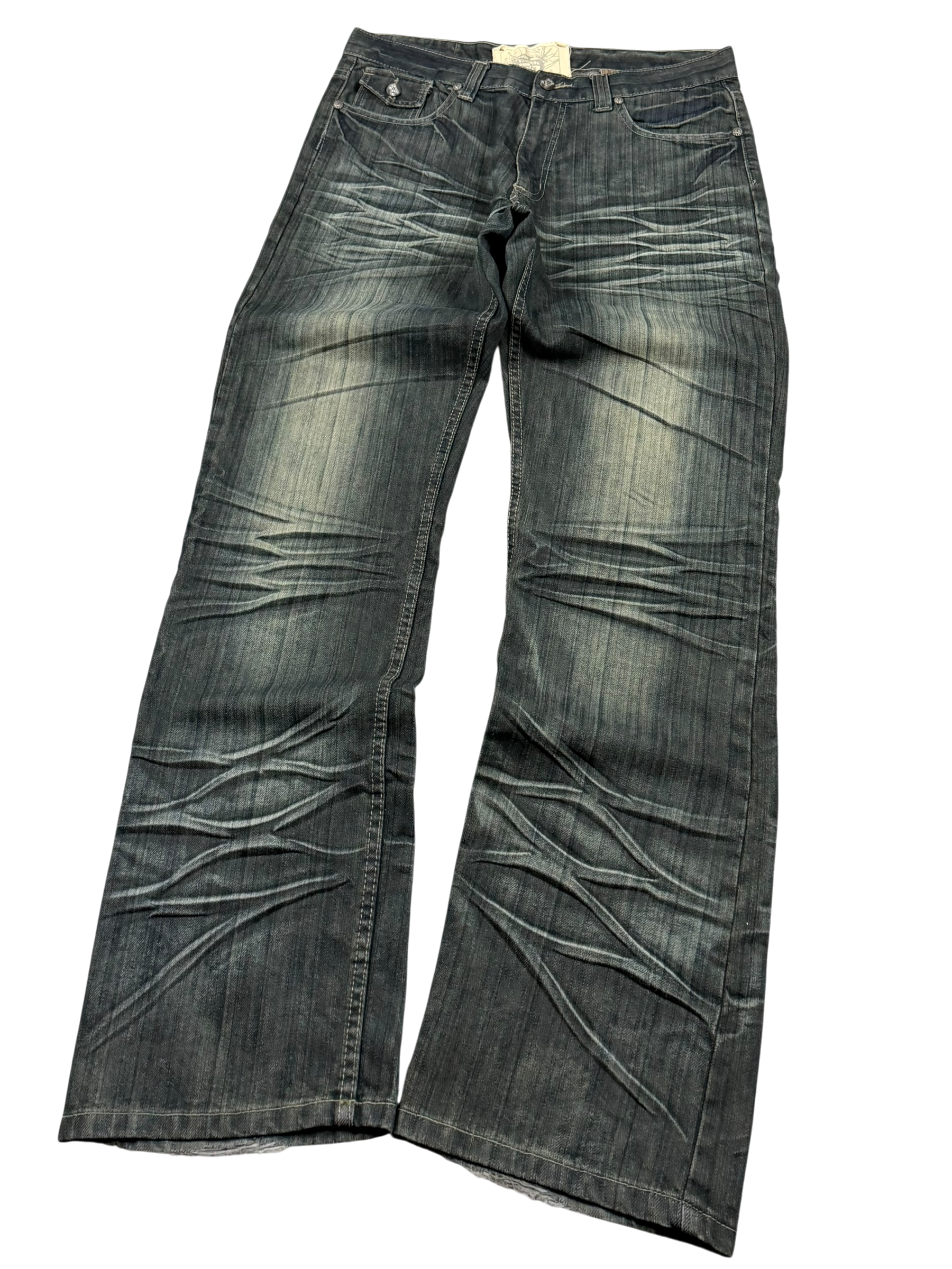 Crazy washed Bootcut Jeans (L)