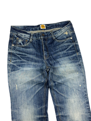 Crazy hard washed Straight Jeans (S)