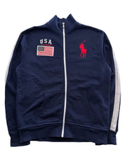 Ralph Lauren Big Pony USA Flag Zip Jacke (XS)