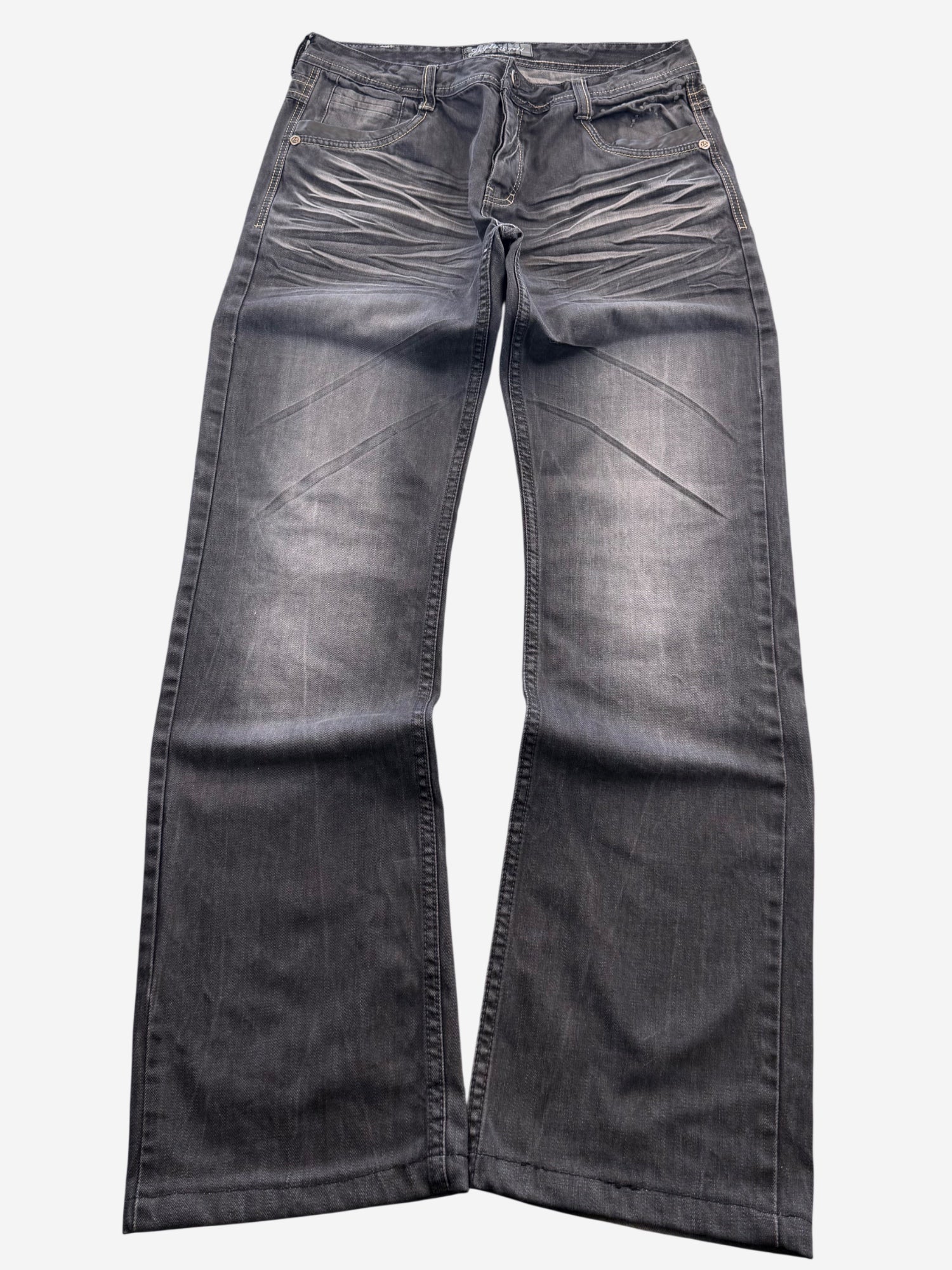 Jaylvis Washed Bootcut Jeans (M)