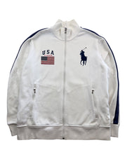 Ralph Lauren Big Pony USA Flag Zip Jacke (L)