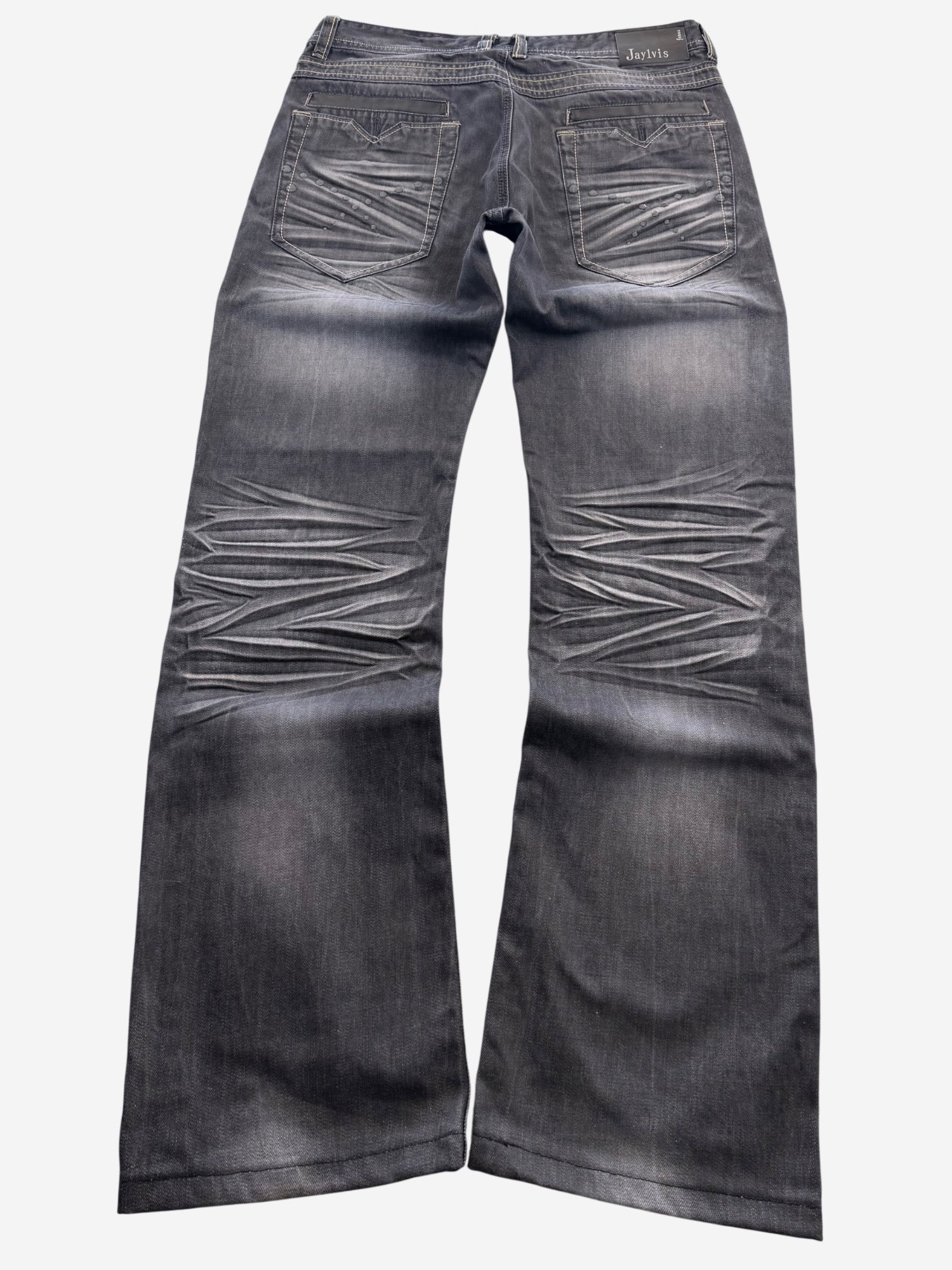 Jaylvis Washed Bootcut Jeans (M)