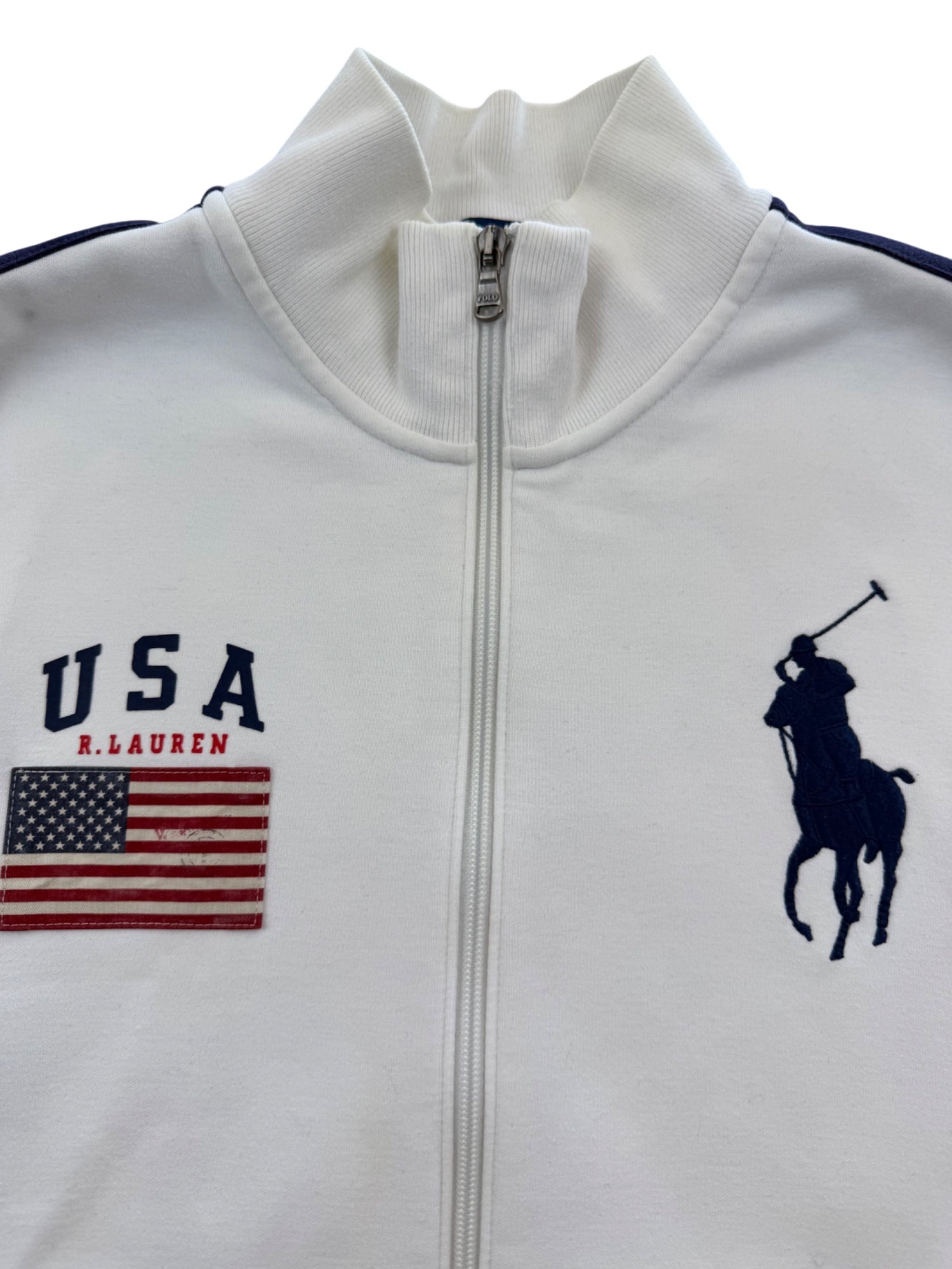 Ralph Lauren Big Pony USA Flag Zip Jacke (L)