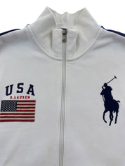 Ralph Lauren Big Pony USA Flag Zip Jacke (L)