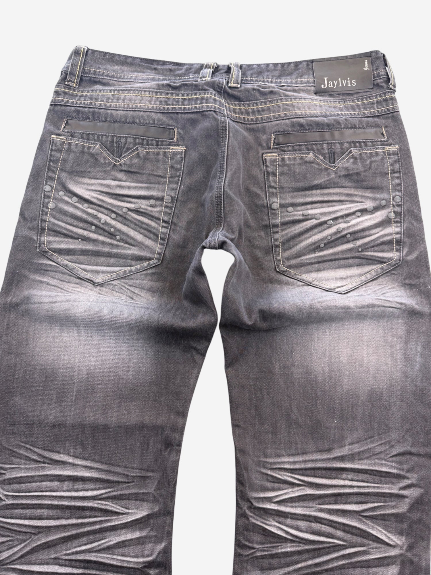 Jaylvis Washed Bootcut Jeans (M)