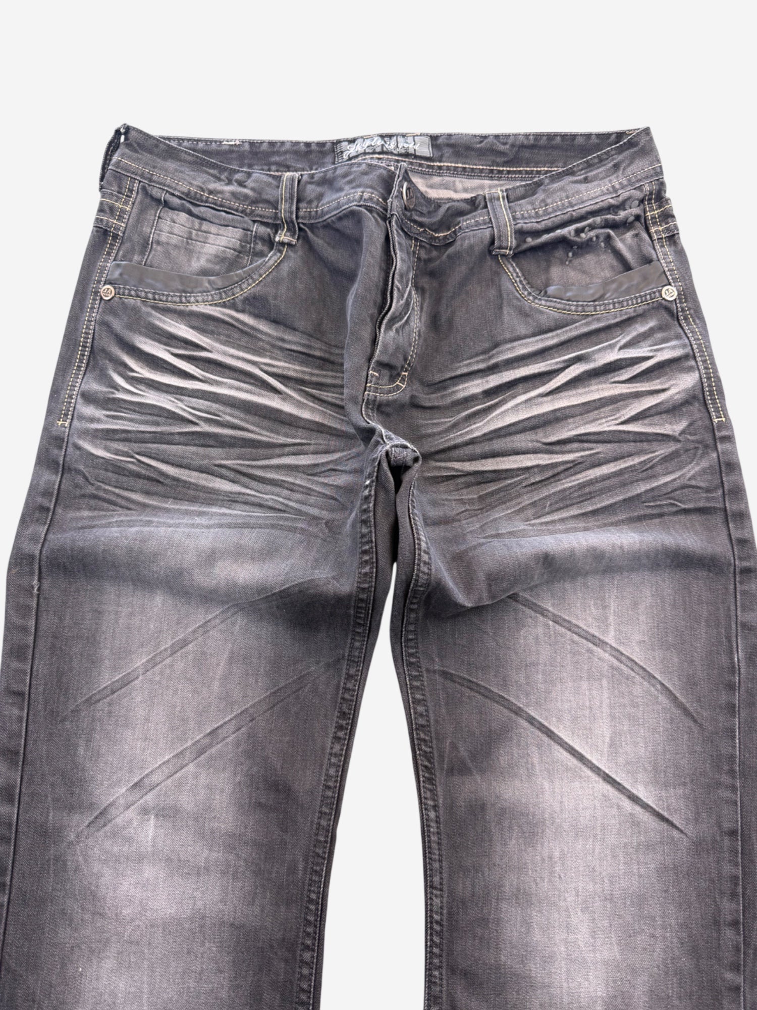 Jaylvis Washed Bootcut Jeans (M)