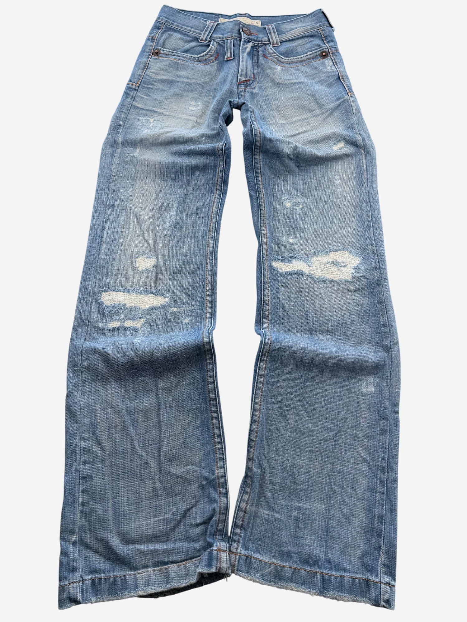 Vintage Washed Straightfit Jeans (XS)