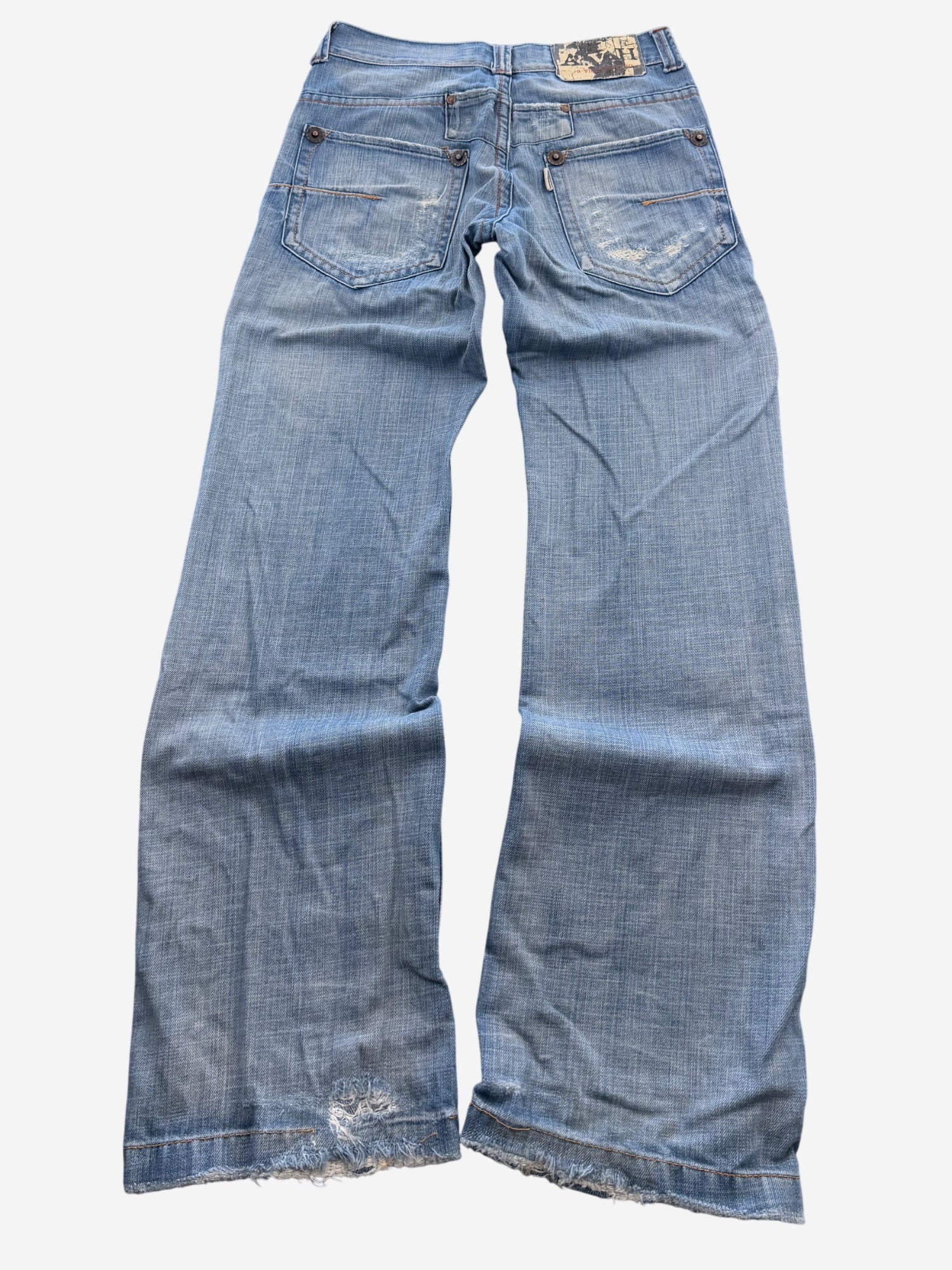 Vintage Washed Straightfit Jeans (XS)