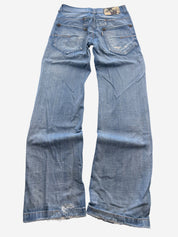 Vintage Washed Straightfit Jeans (XS)
