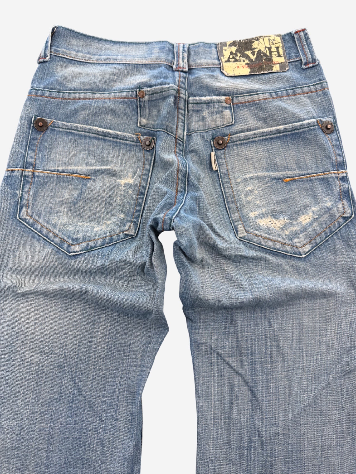 Vintage Washed Straightfit Jeans (XS)
