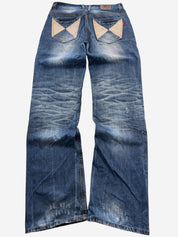P.t. Washed Bootcut Jeans (M)