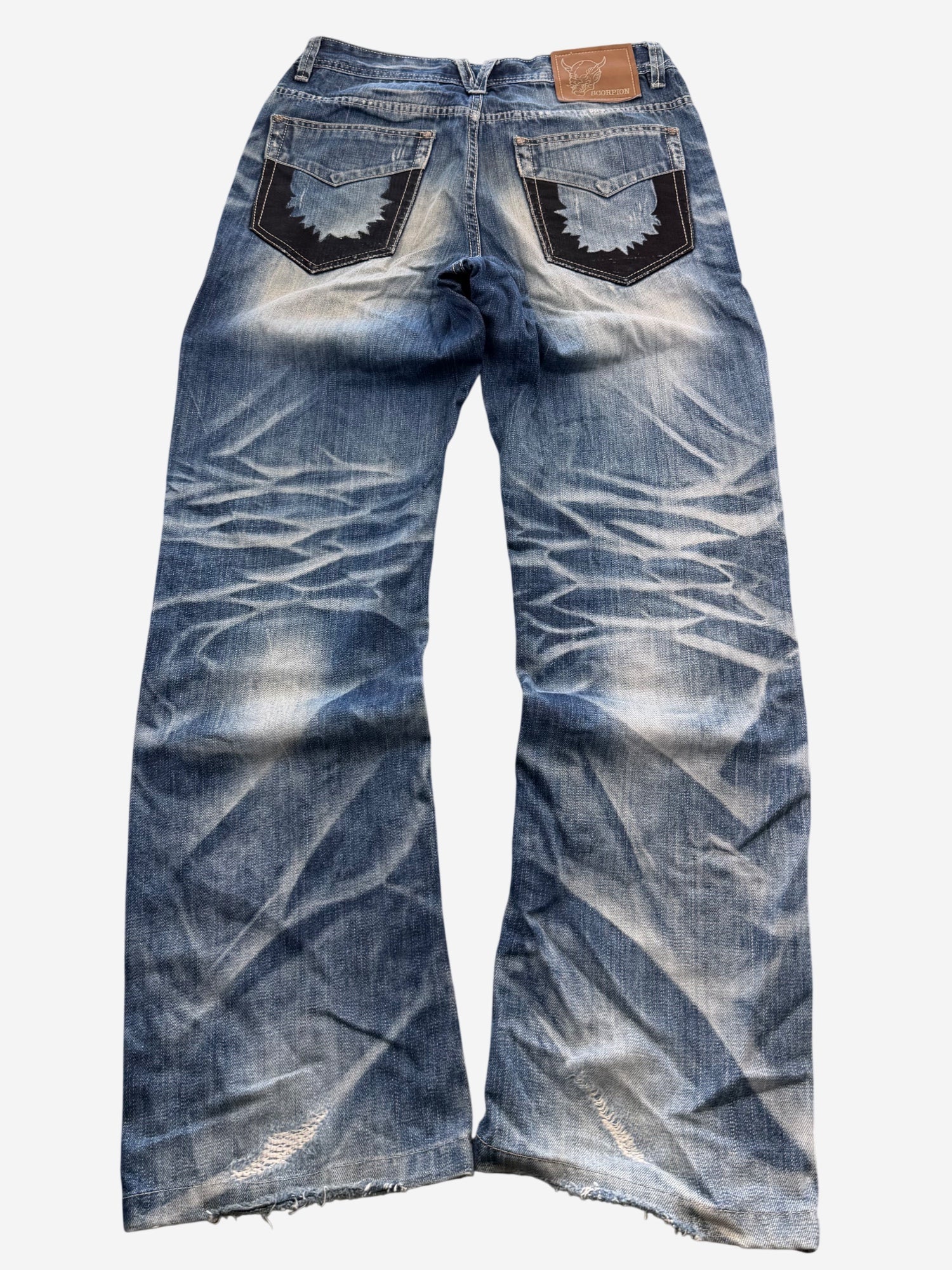 Scorpion Crazy Washed Bootcut Jeans (S)