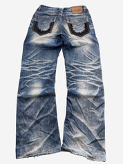 Scorpion Crazy Washed Bootcut Jeans (S)
