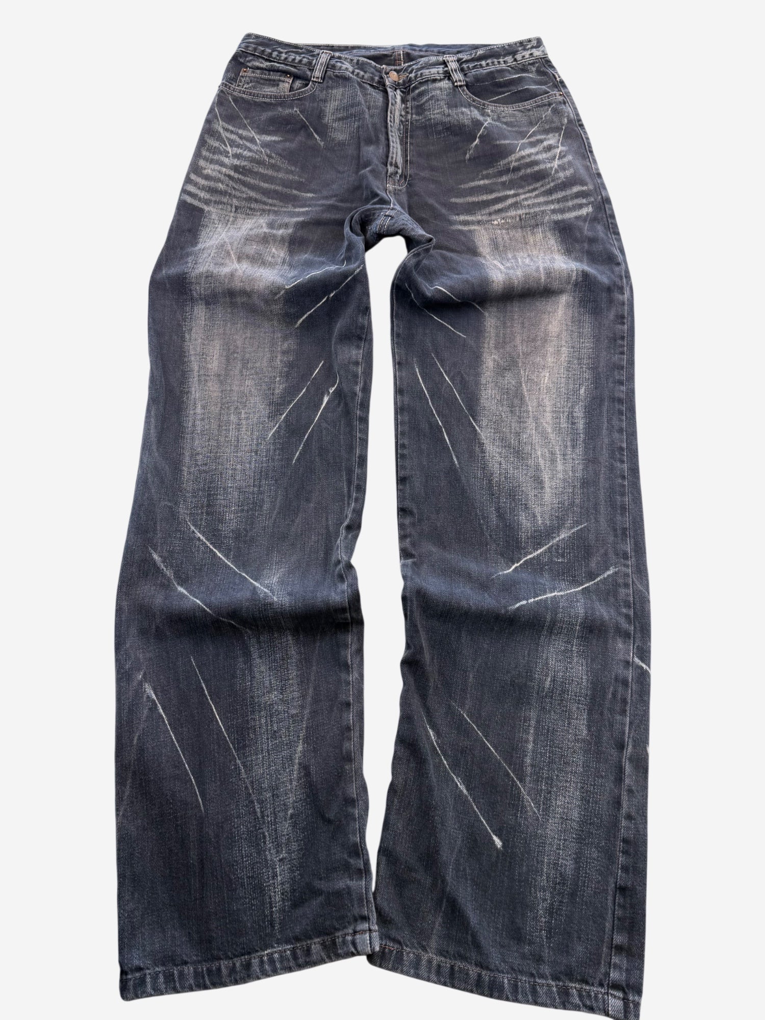 Vintage Crazy Washed Bootcut Jeans (M)