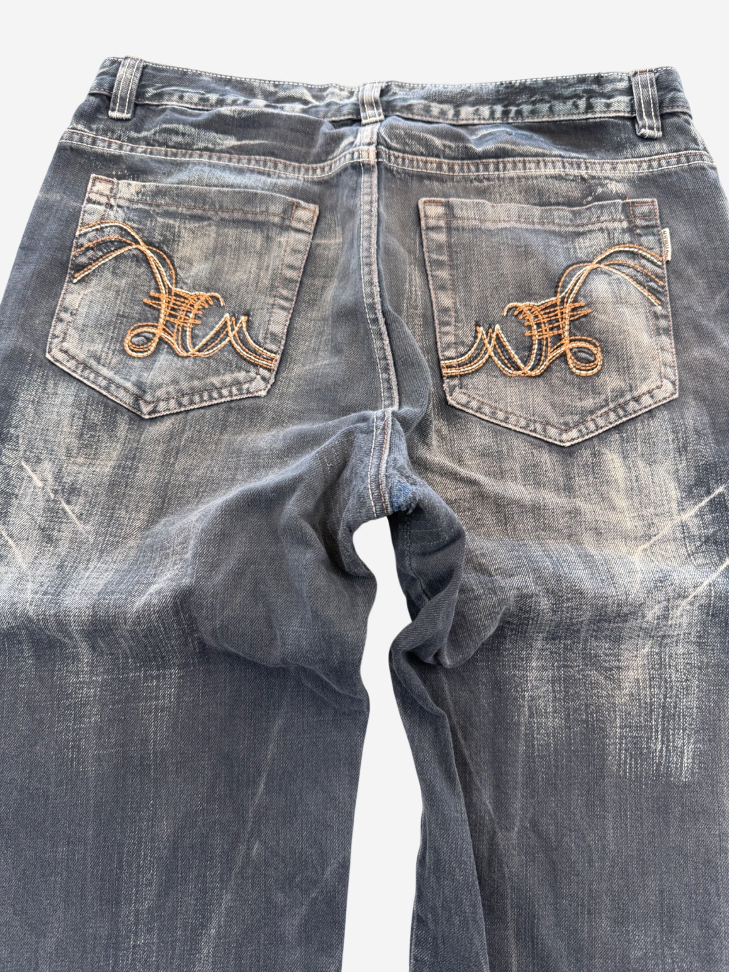 Vintage Crazy Washed Bootcut Jeans (M)