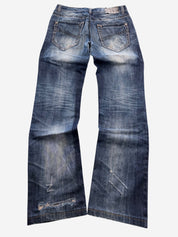 Vintage Washed Straight-Fit Jeans (XS-S)