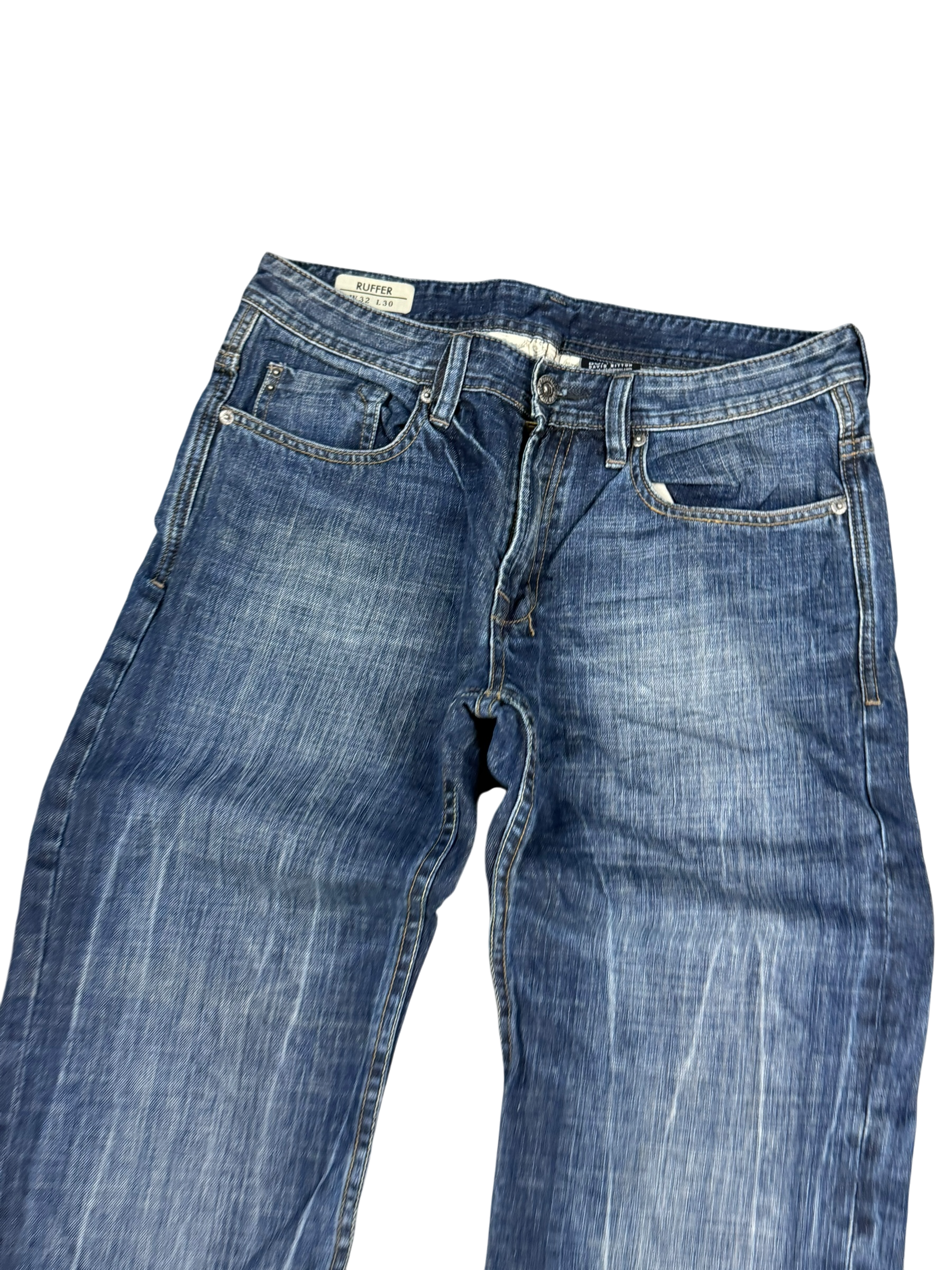 Washed Bootcut Jeans (XS-S)