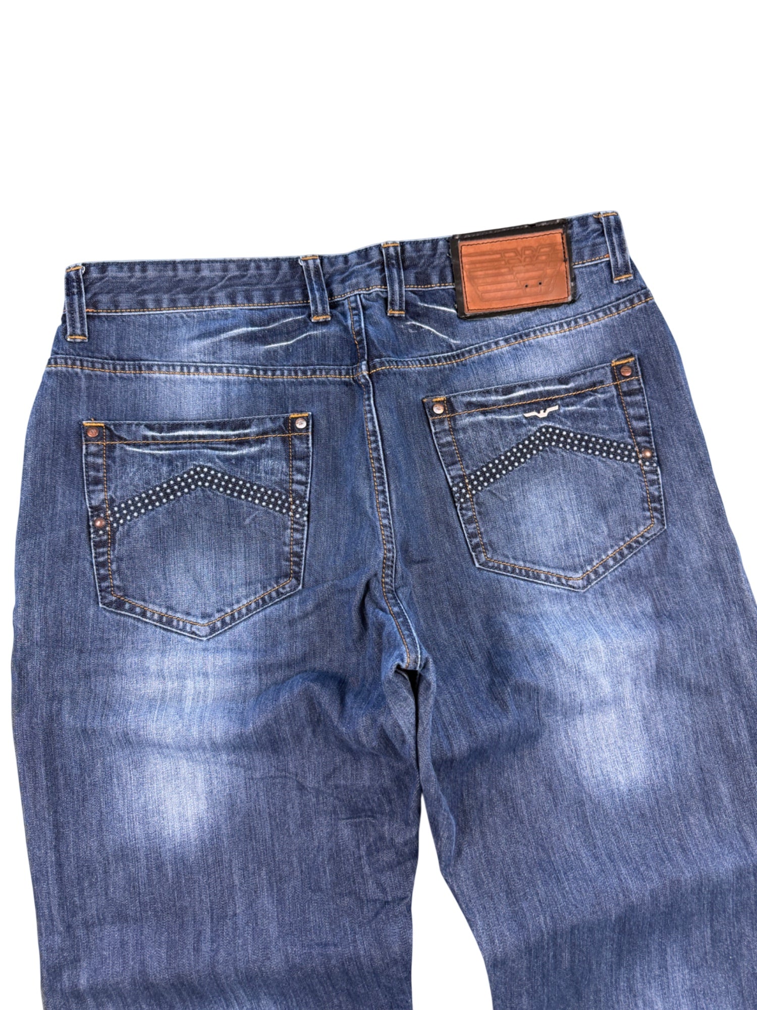Armani Washed Straightfit Jeans (L)
