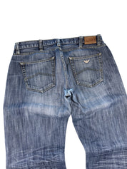 Armani Crazy Washed Baggy Jeans (L)