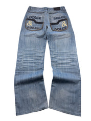 Dolce & Gabbana Big Logo washed Straightfit Jeans (M)