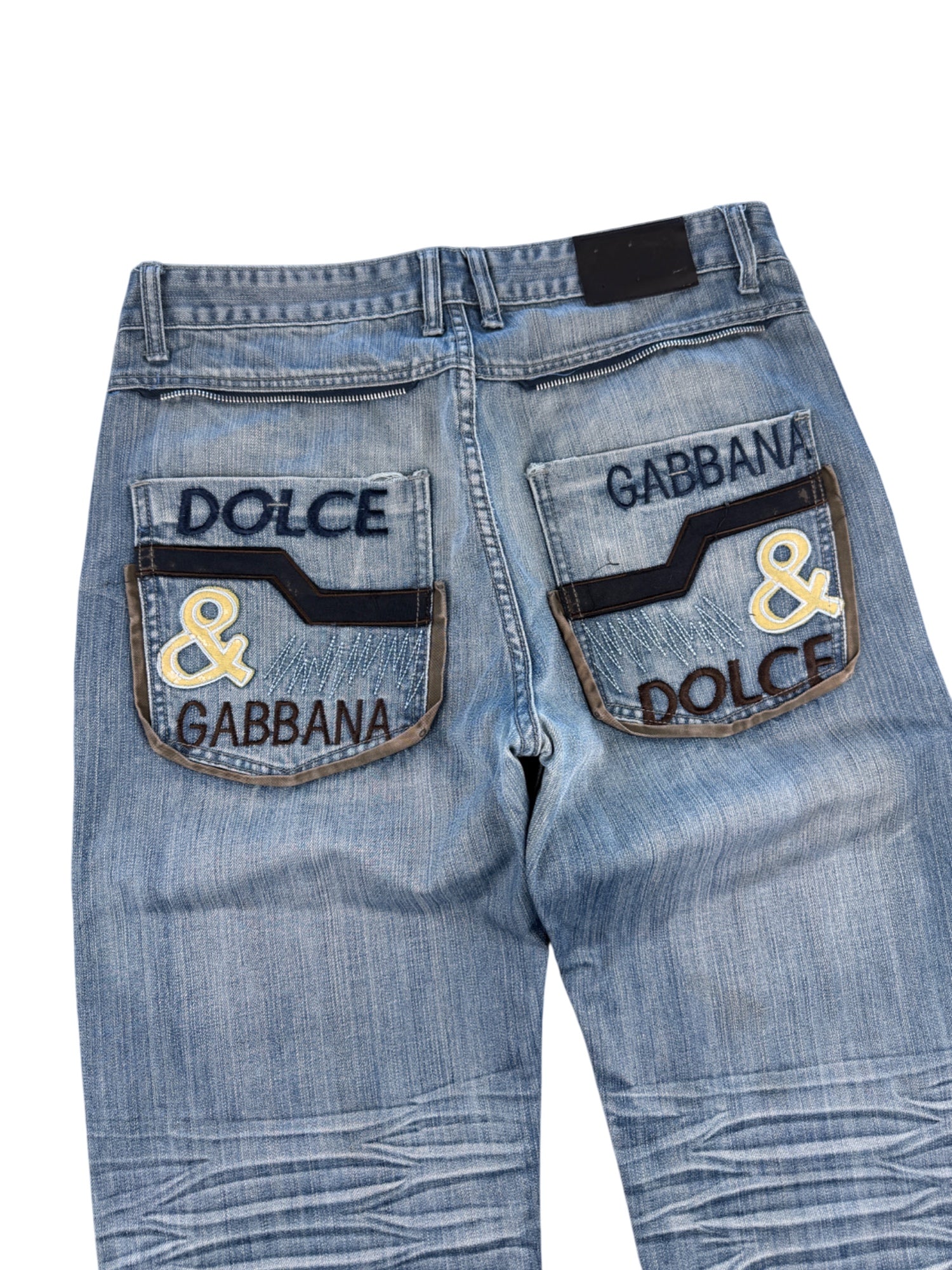 Dolce & Gabbana Big Logo washed Straightfit Jeans (M)