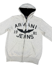 Armani Jeans Logo Zip Hoodie (M)