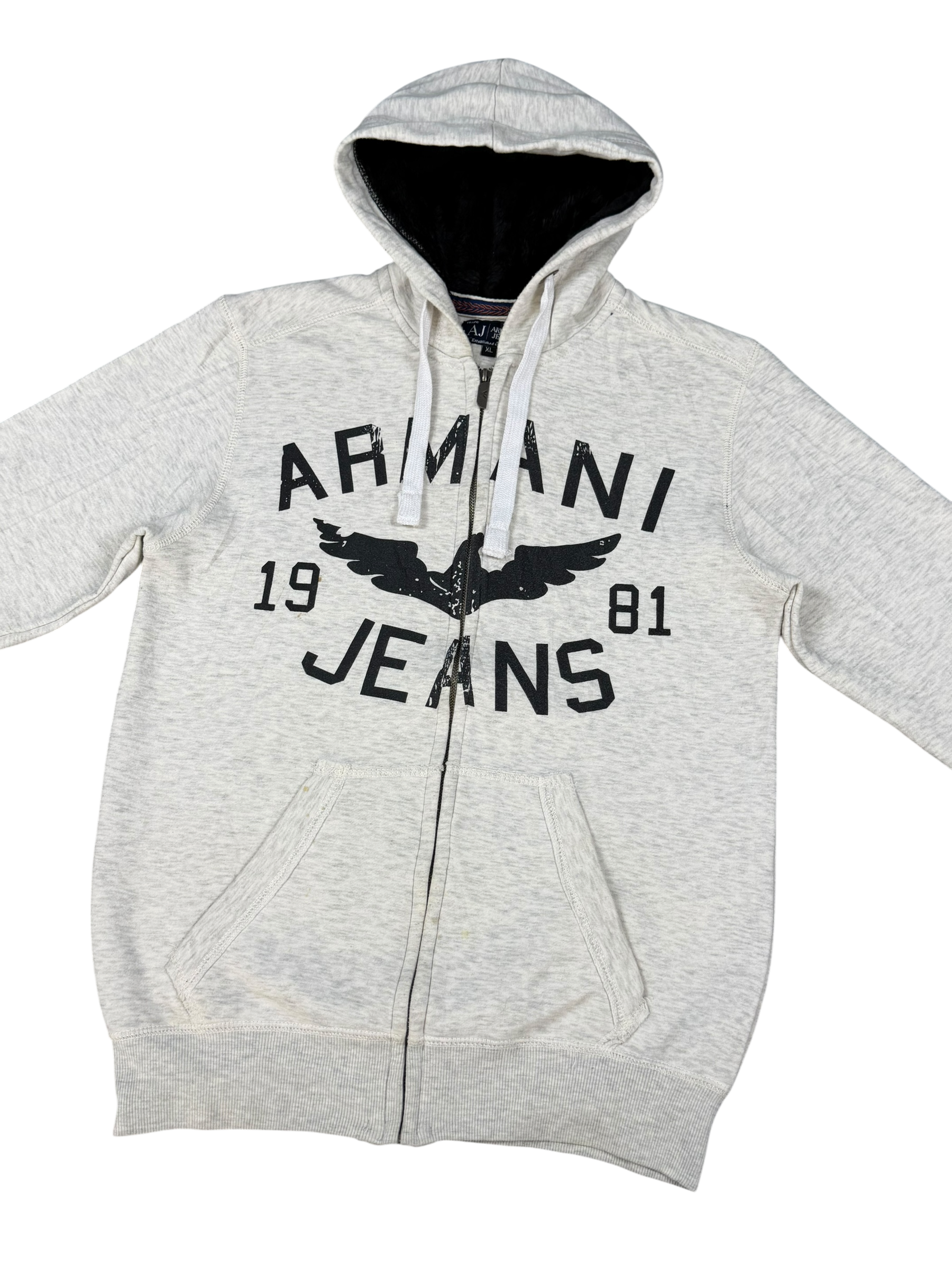 Armani Jeans Logo Zip Hoodie (M)