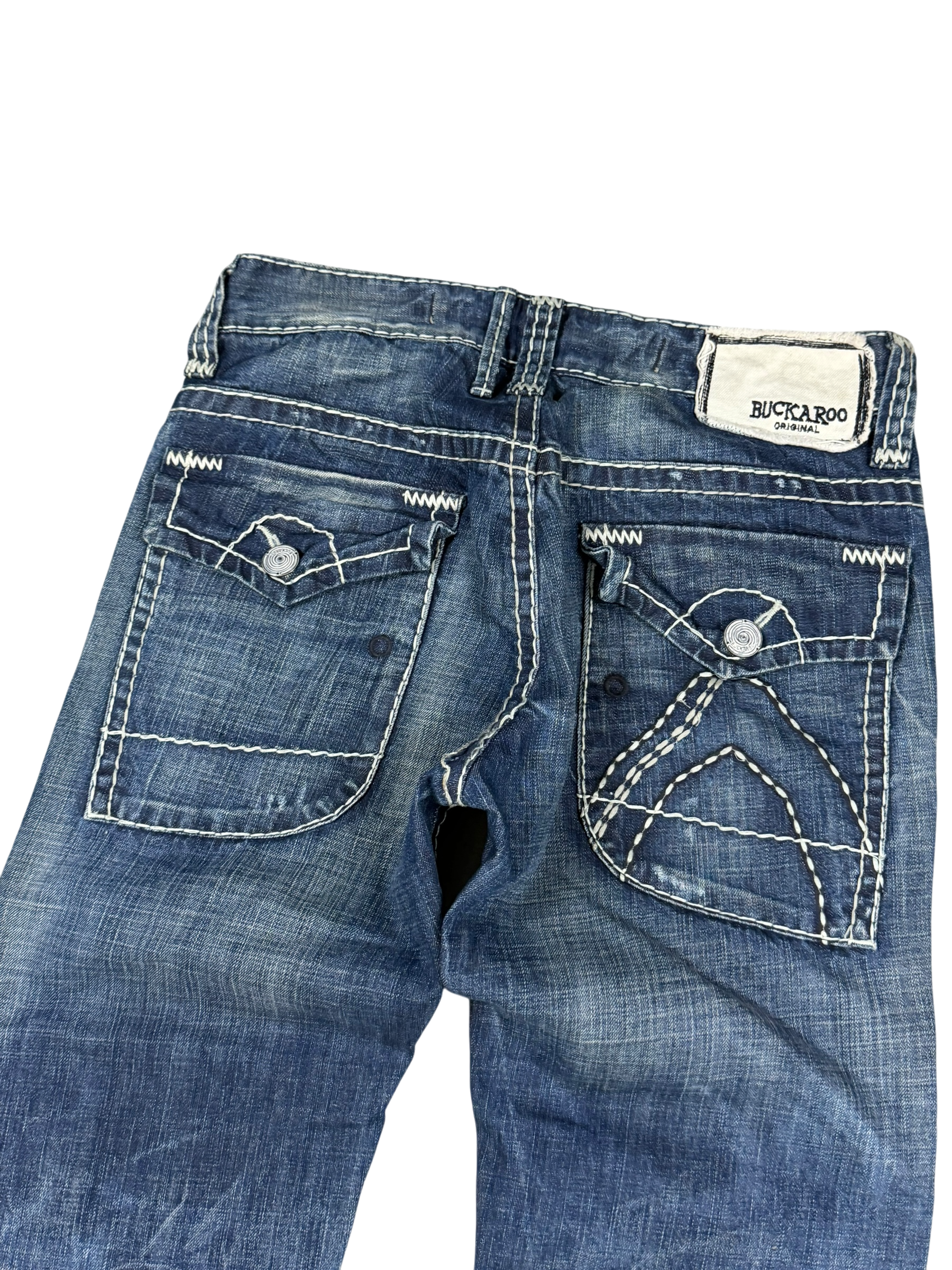 Washed Bootcut Jeans (XS)