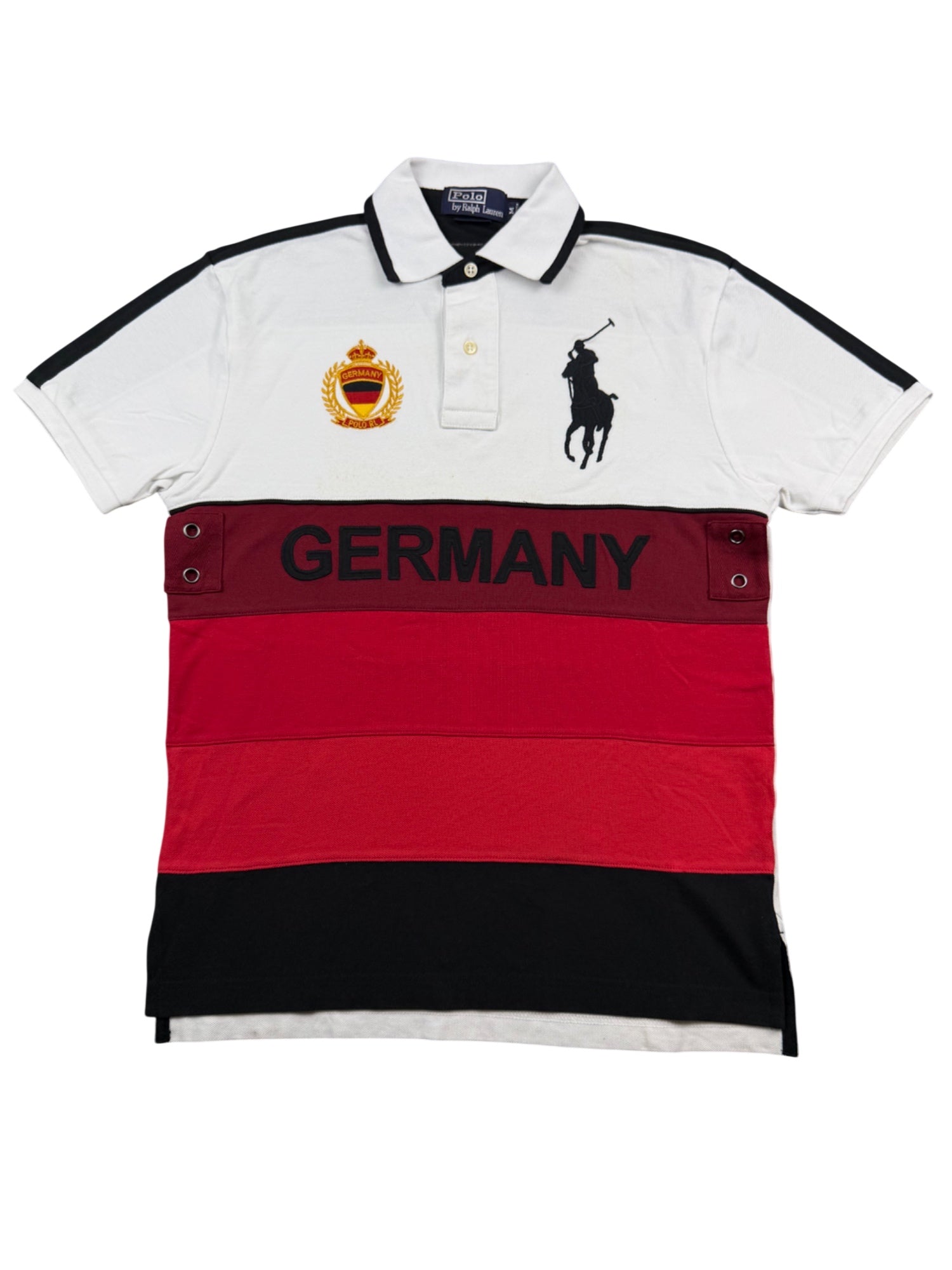 Ralph Lauren Big Pony Germany Striped Poloshirt (M)