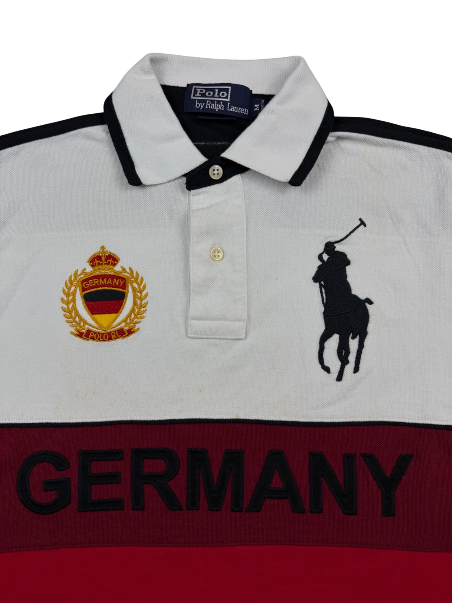 Ralph Lauren Big Pony Germany Striped Poloshirt (M)