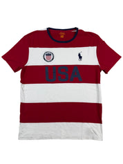 Ralph Lauren USA Striped T-Shirt (M)