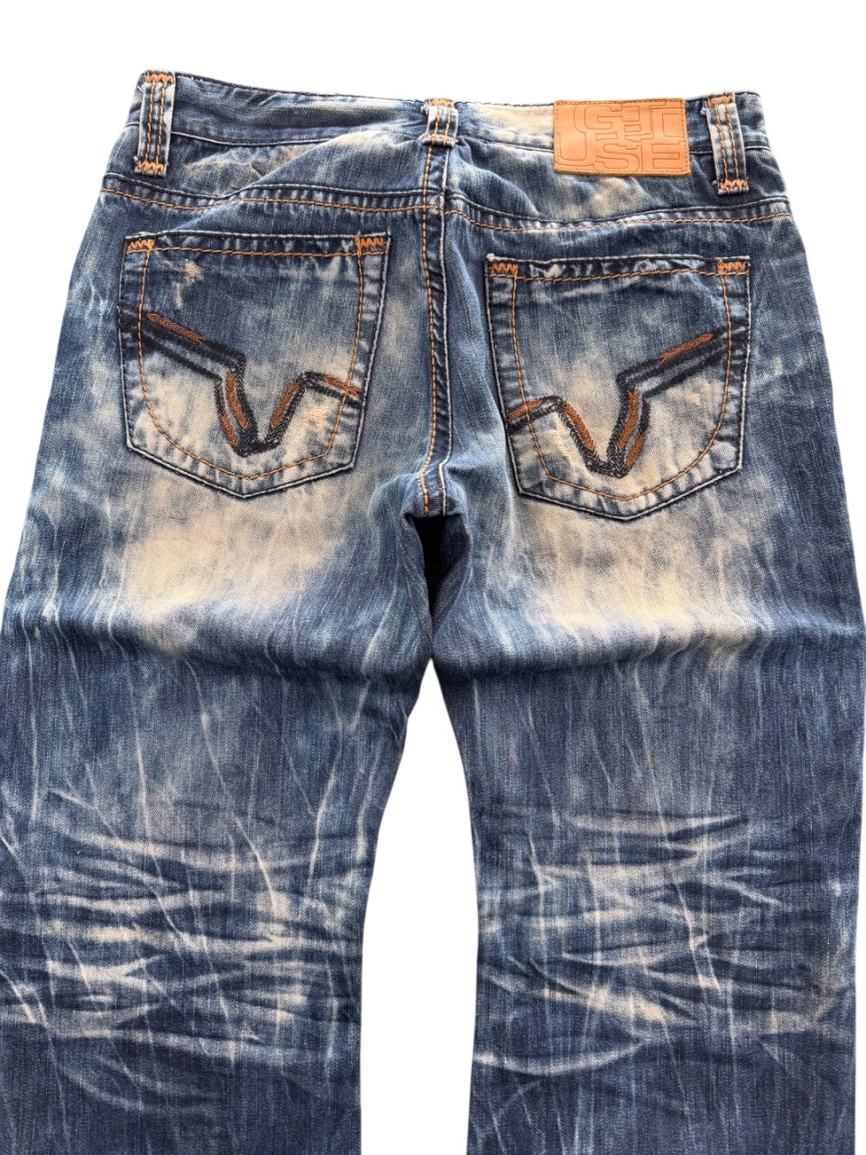 Get Use Crazy Washed Bootcut Jeans (S)