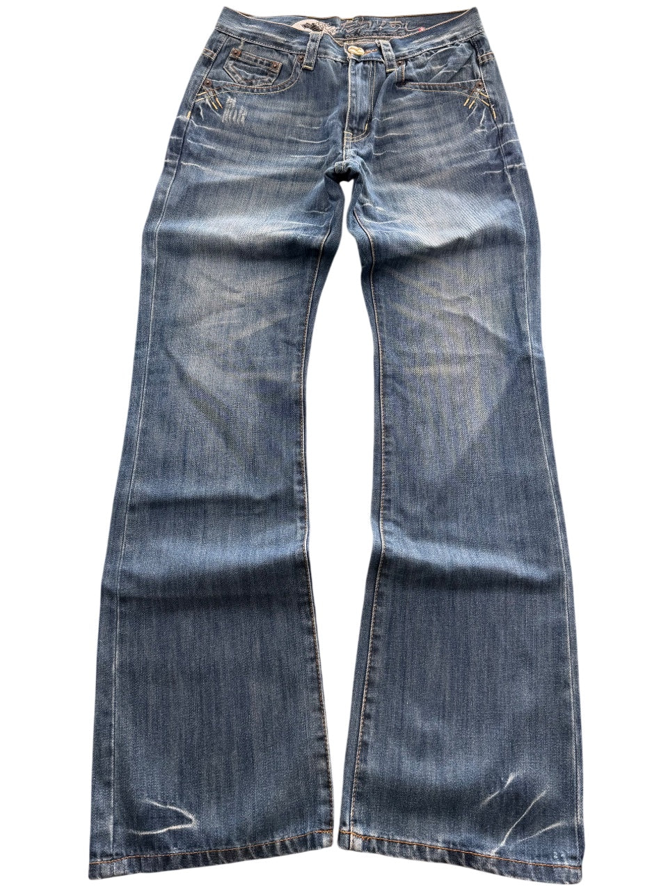 Big Train Washed Bootcut Jeans (S)