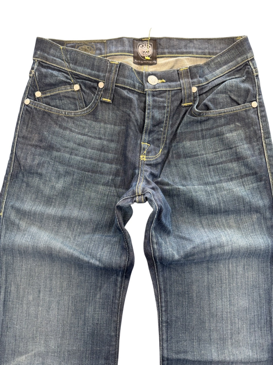Rock & Republic Big Logo Bootcut Jeans (M-L)