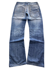 Lie Ren Tou Washed Bootcut Jeans (L)