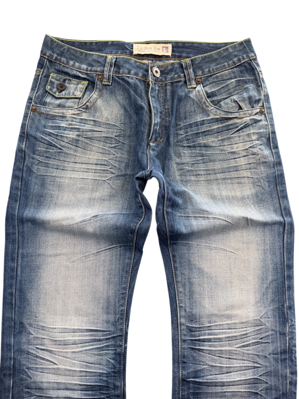 Lie Ren Tou Washed Bootcut Jeans (L)