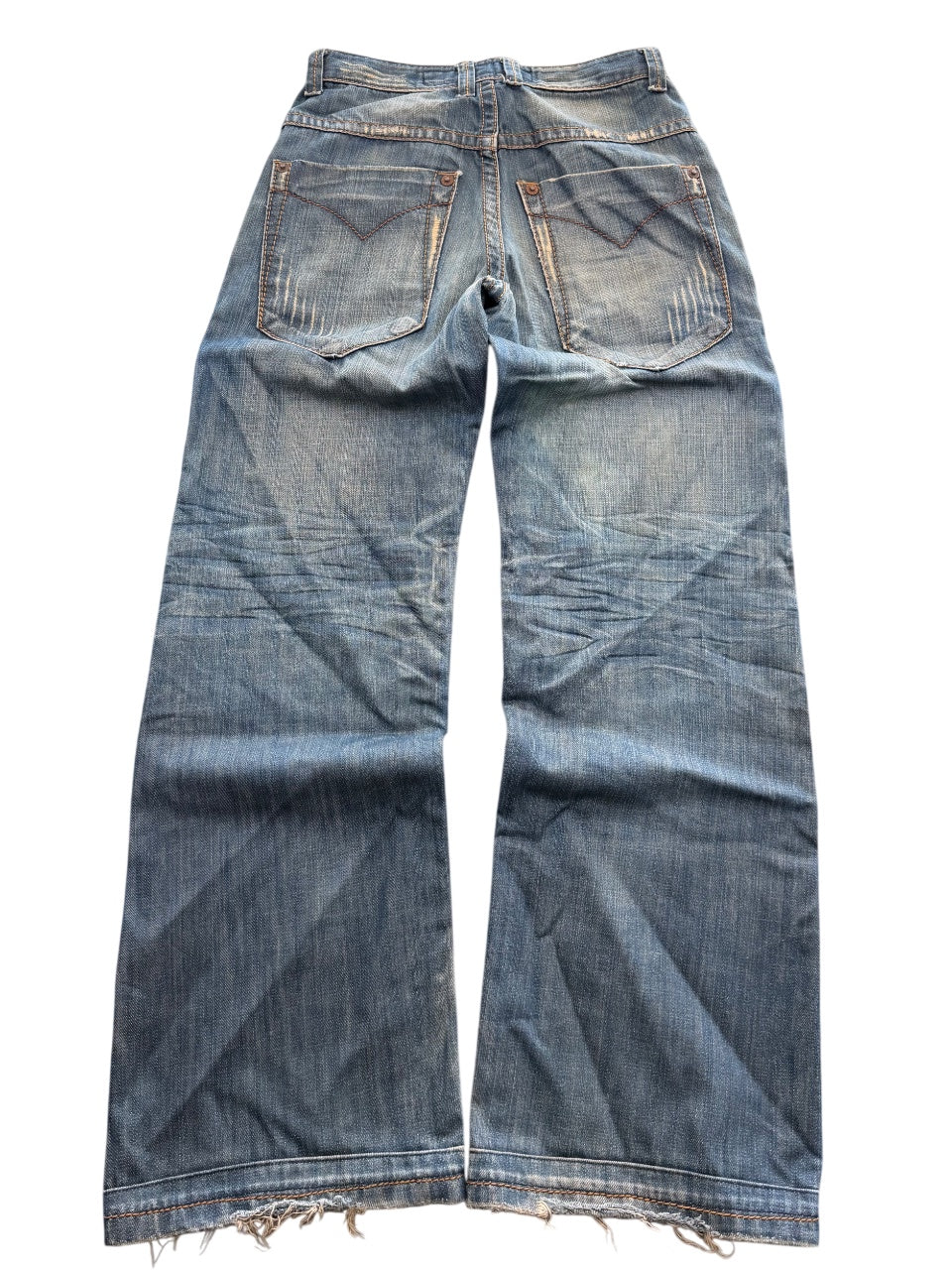 Vintage Washed Baggy Jeans (S)